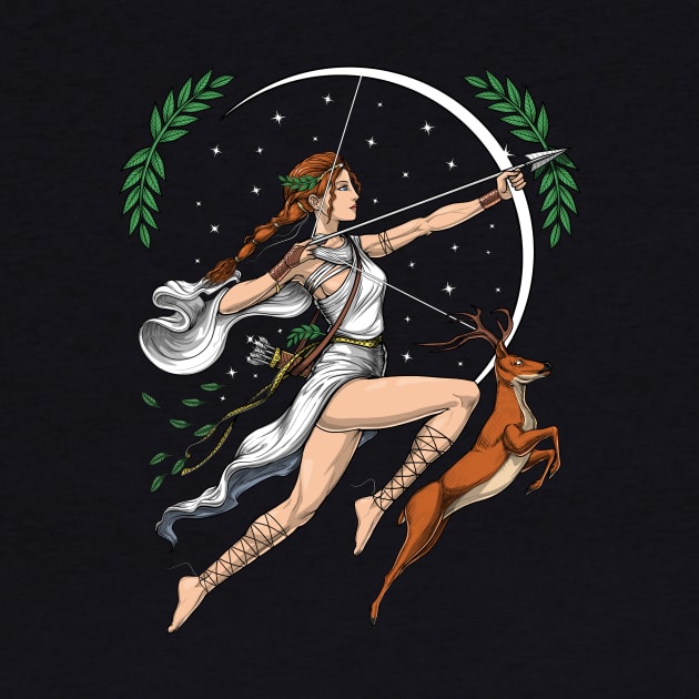 Greek Goddess Artemis by underheaven